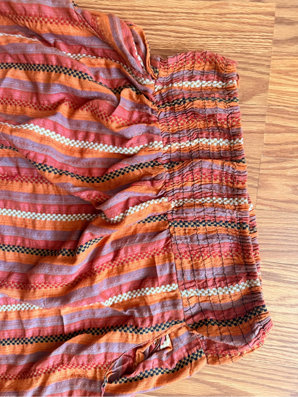 Striped Harem Pants in Rust & Orange - Picture 3 of 3